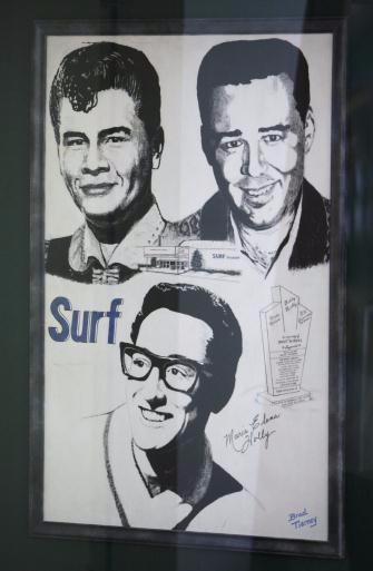 AP/The poster commemorating the Winter Dance Party featuring Buddy Holly, Richie Valens and J.P. "The Big Bopper" Richardson.